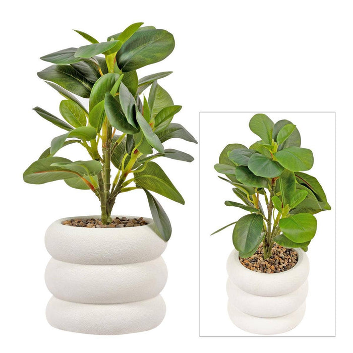 Truu Design Artificial Plant in 4.75"D Cement Pot