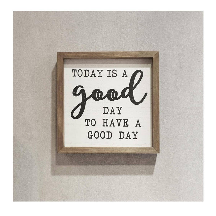 Truu Design Farmhouse Modern Wall Sign, Today is a good day