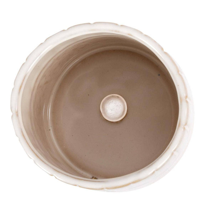 Truu Design Stylish Petra Ceramic Planter with Saucer