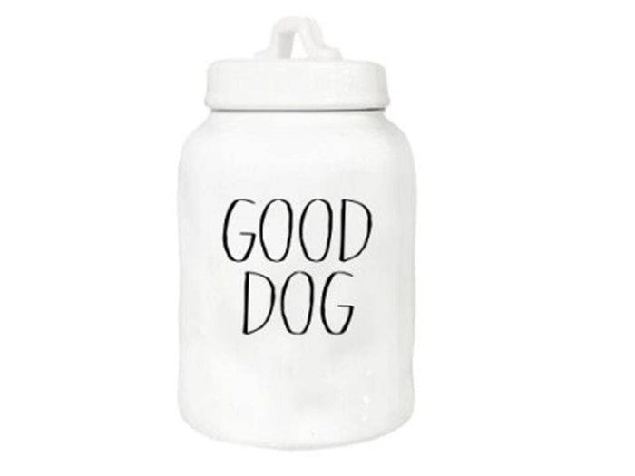TRUU Farmhouse Modern Ceramic Canister,"Good Dog", 74oz, bbx