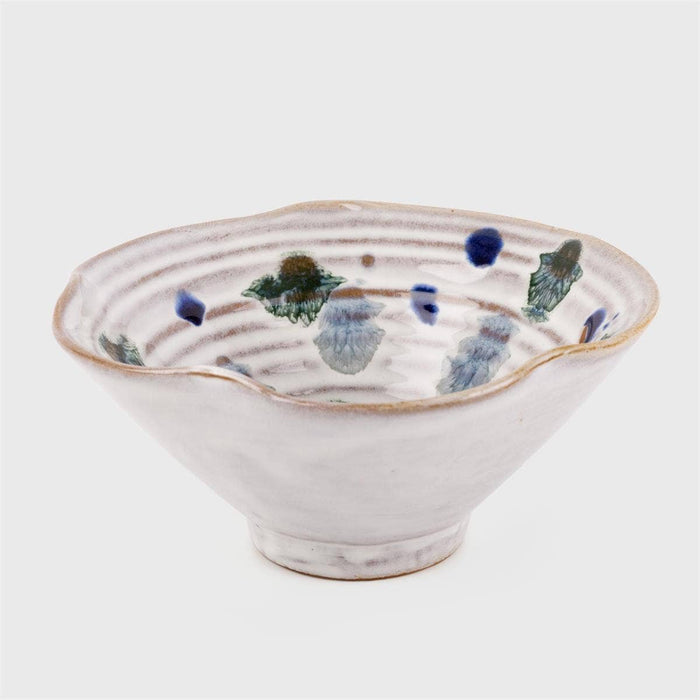 TRUU Mottled Glaze Ceramic Bowl, 4.92"Dx2.36"H, bbx