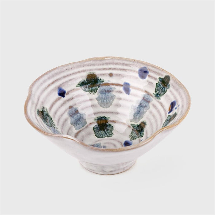 TRUU Mottled Glaze Ceramic Bowl, 4.92"Dx2.36"H, bbx