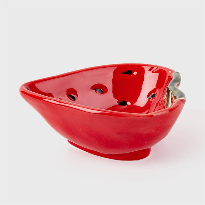 TRUU Strawberry Dish, Ceramic, 3.98x3.75x1.5"