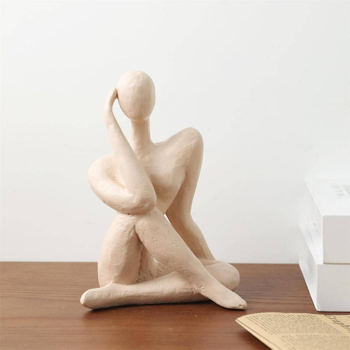 TRUU Woman Decorative Figure, Resin,5.5"x3.15"x7.87"