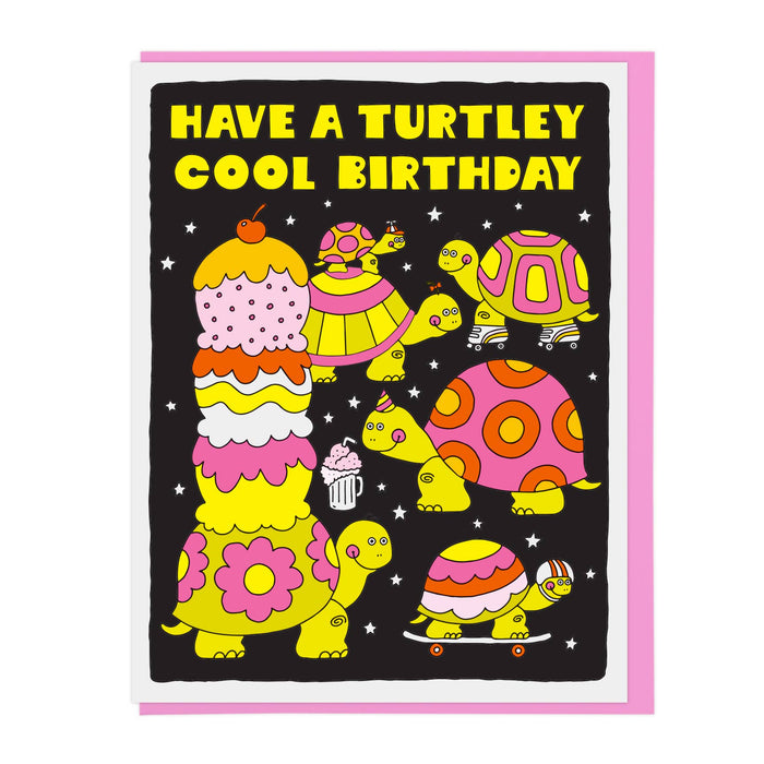 Turtley Cool Birthday Greeting Card