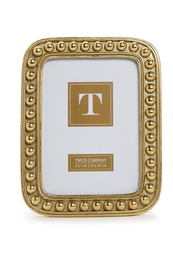 Two’s Company Gold Ball Photo Frame-5x7