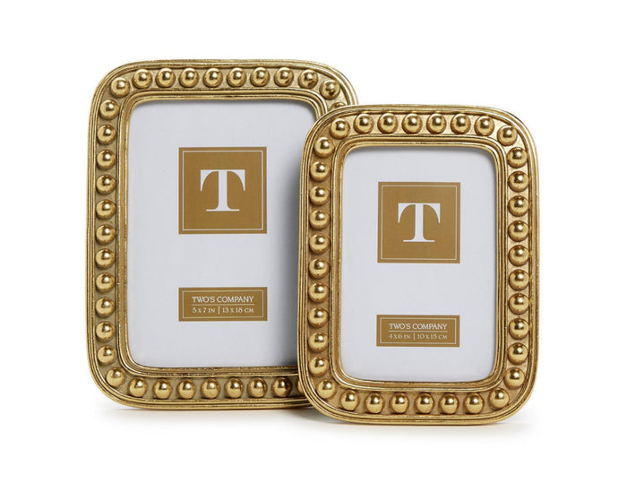 Two’s Company Gold Ball Photo Frame-5x7