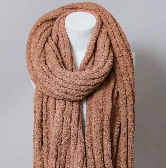 ULTRA SOFT BOUCLE VERTICAL SCARF