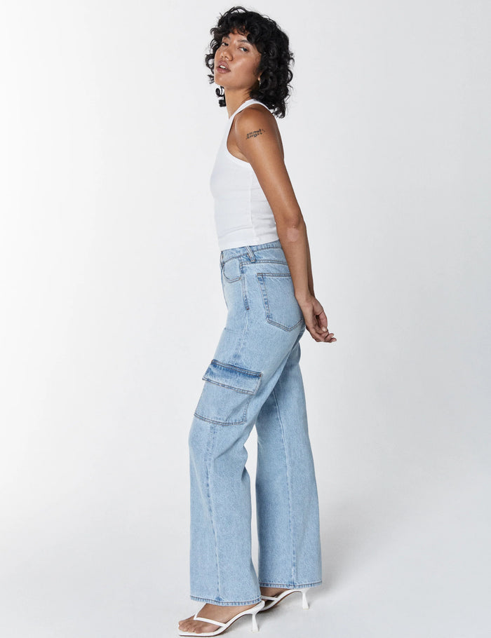 UNPUBLISHED JOLENE CARGO HIGH RISE RELAXED FLARE