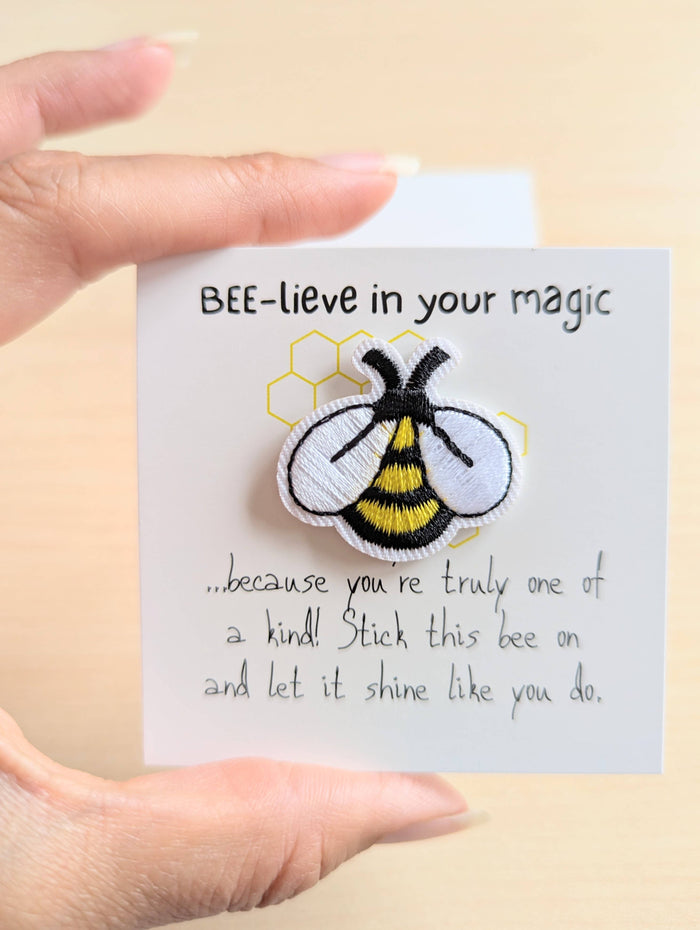 UPLIFTED Believe in Your Magic – Mini Card with Bee Patch