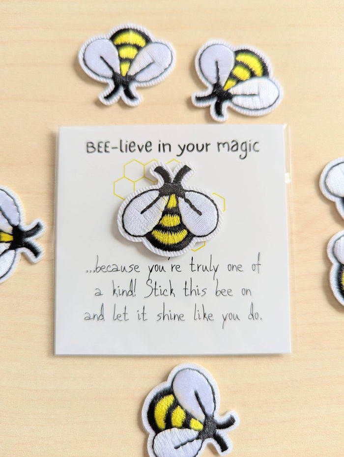 UPLIFTED Believe in Your Magic – Mini Card with Bee Patch