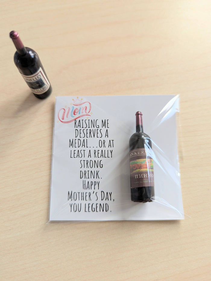 UPLIFTED Funny Mother’s Day Card for Mom – Strong Drink Humor Card –