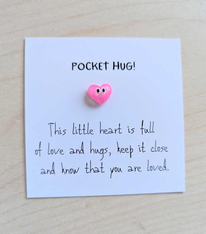 UPLIFTED Pocket Hug Mini Card - Handmade Keepsake with Personal Note