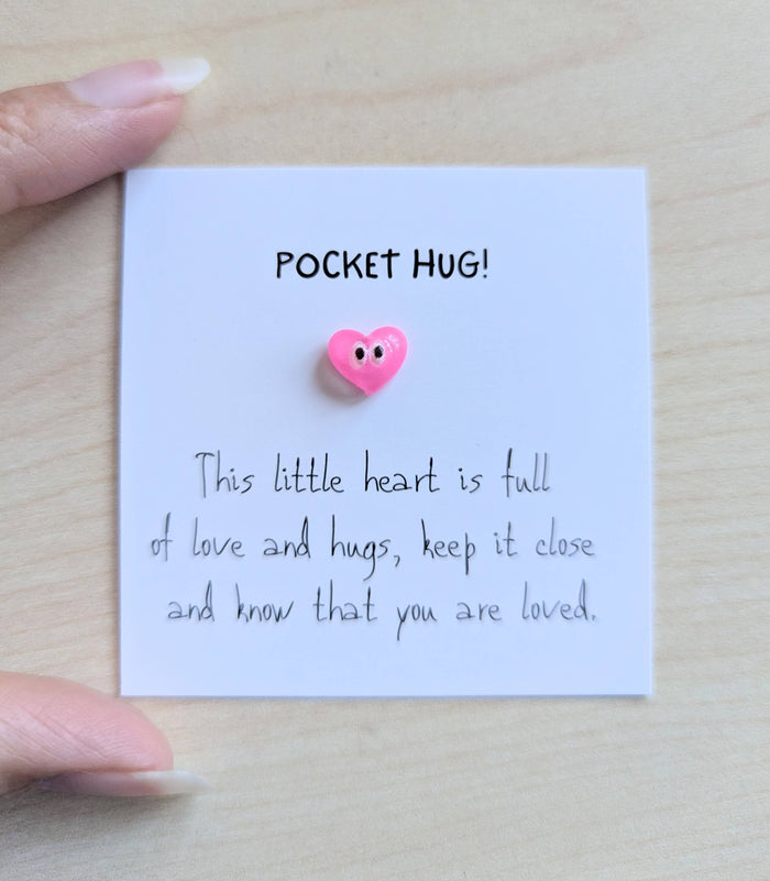 UPLIFTED Pocket Hug Mini Card - Handmade Keepsake with Personal Note