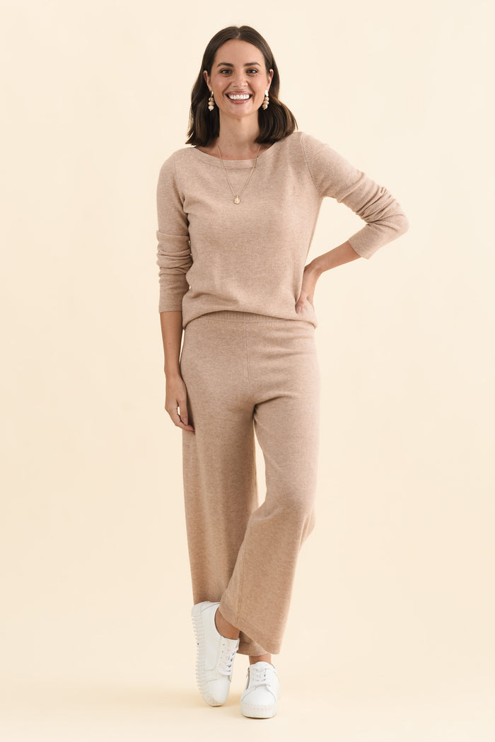 Valery Beige Wool Cashmere Jumper