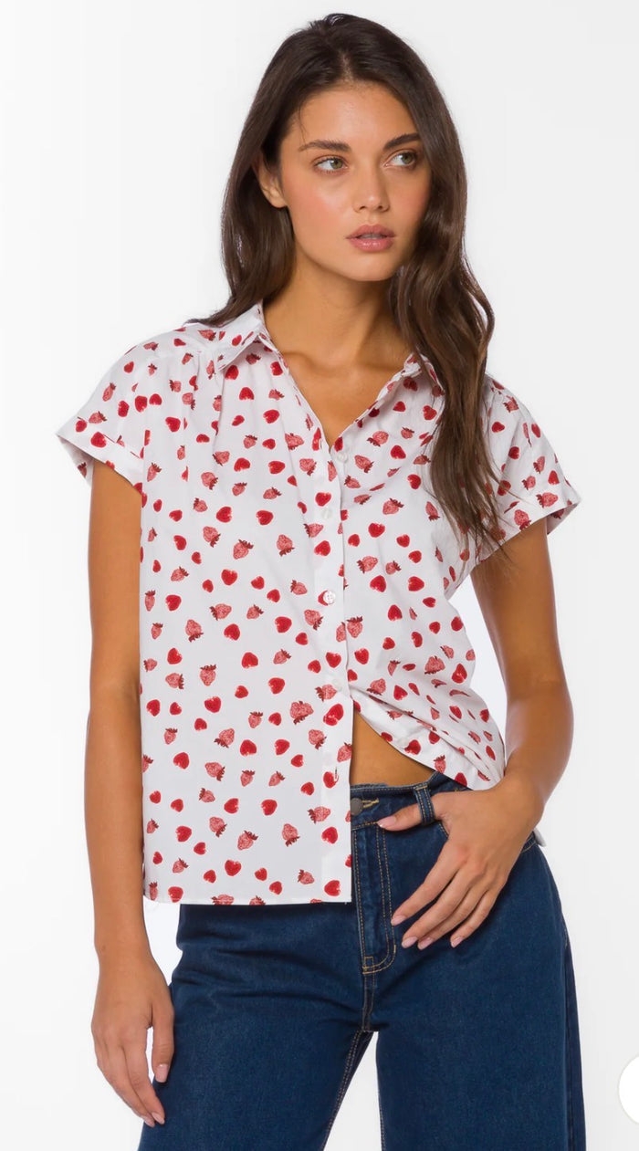 VELVET HEART STRAWBERRY FIELDS SHIRT