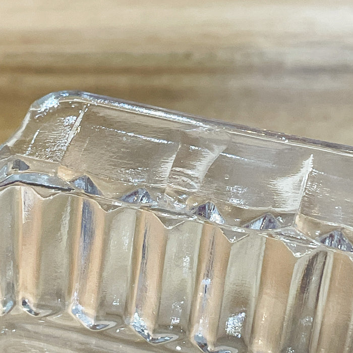 Vintage MCM Clear Glass Sectioned Relish Dish