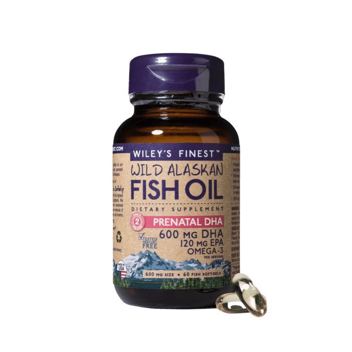 Wiley's Finest Wild Alaskan Fish Oil - Prenatal DHA Softgels 1