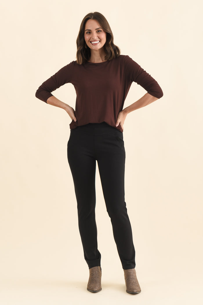Zachary Black Stretch Pants