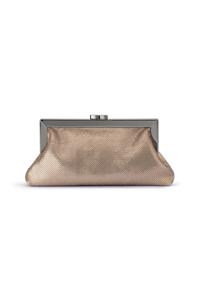 Zephyr Champagne Sequin Clutch