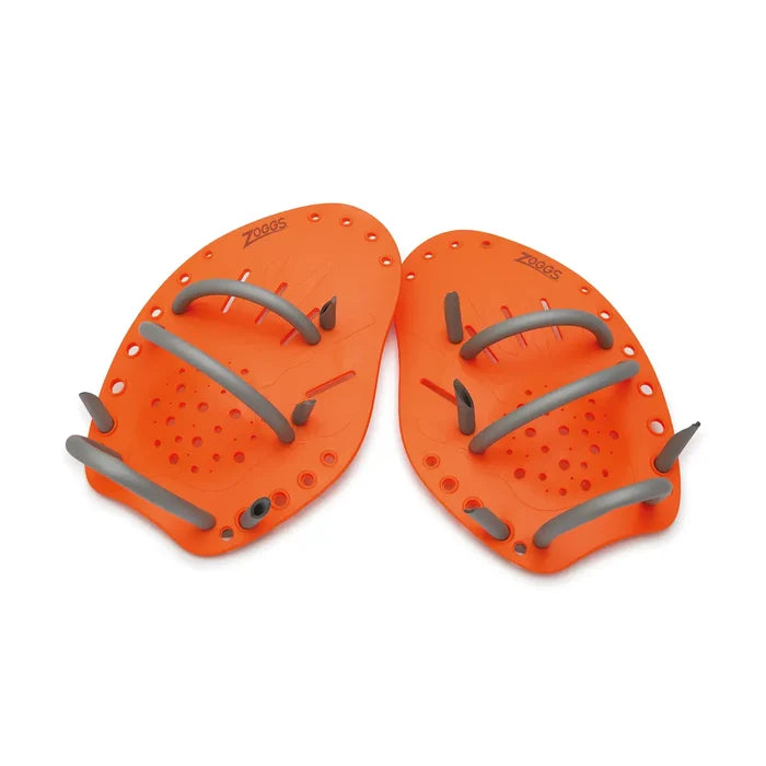 ZOGGS Matrix Hand Paddles - Orange/Grey