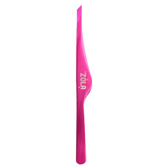 ZOLA Beveled Eyebrow Tweezers Pink Eyebrow tweezers ZOLA