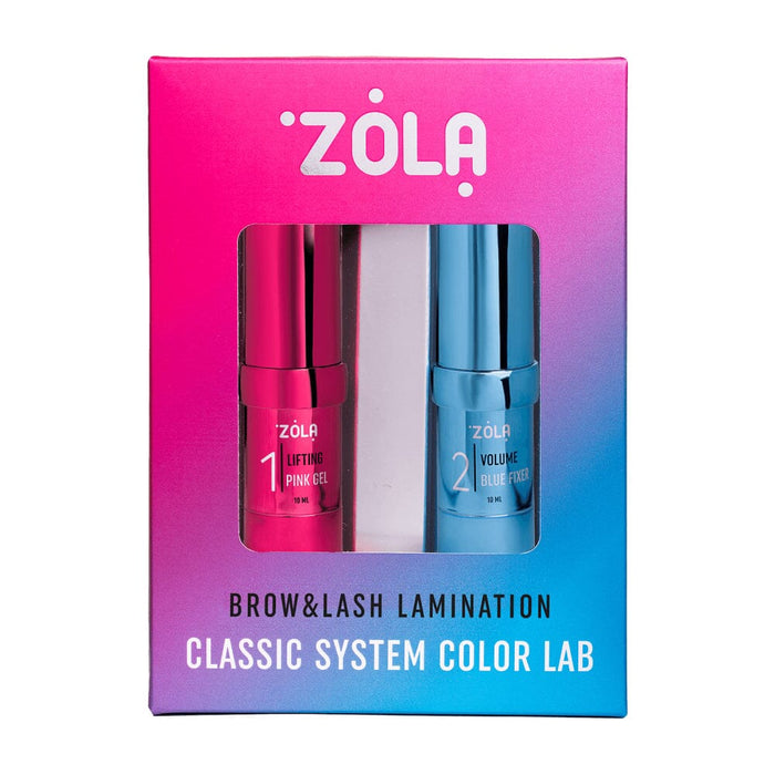 ZOLA Color Lab Lamination Classic System Set, 2 x 10 ml Eyebrow & Lash lamination ZOLA