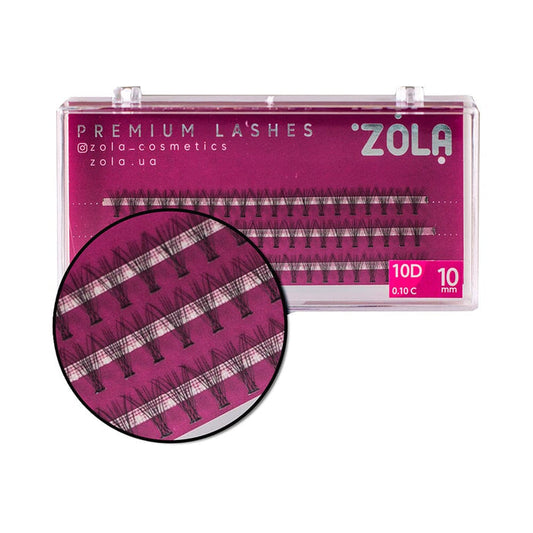 ZOLA Lash Clusters Extension 10D 10 mm Lash Clusters ZOLA