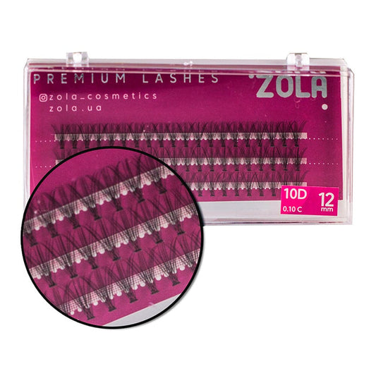 ZOLA Lash Clusters Extension 10D 12 mm Lash Clusters ZOLA