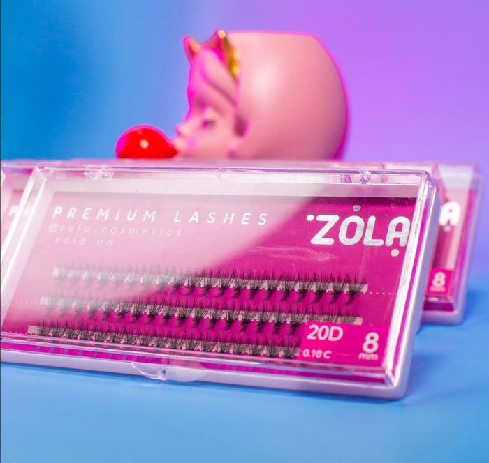 ZOLA Lash Clusters Extension 20D 8 mm Lash Clusters ZOLA