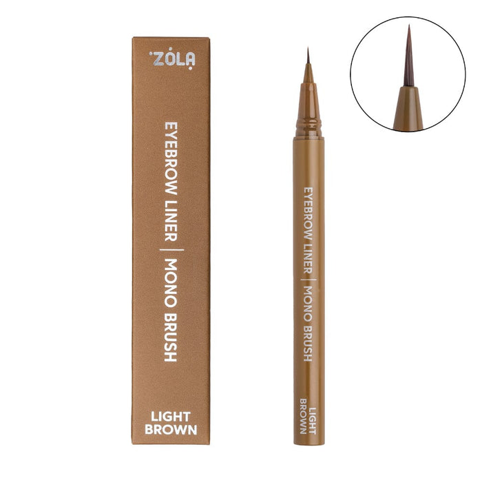 ZOLA Light Brown Eyebrow Liner with mono brush Eyebrow Liner ZOLA