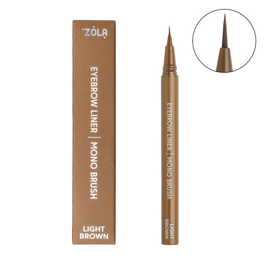 ZOLA Light Brown Eyebrow Liner with mono brush Eyebrow Liner ZOLA