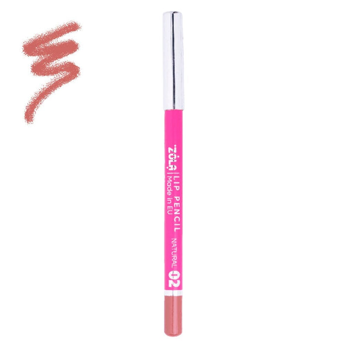 ZOLA Case with Sharpener and Set of 5 Lip Pencils Lipstick ZOLA