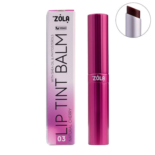ZOLA Lip Tint Balm 03 Cherry Natural Lipstick ZOLA