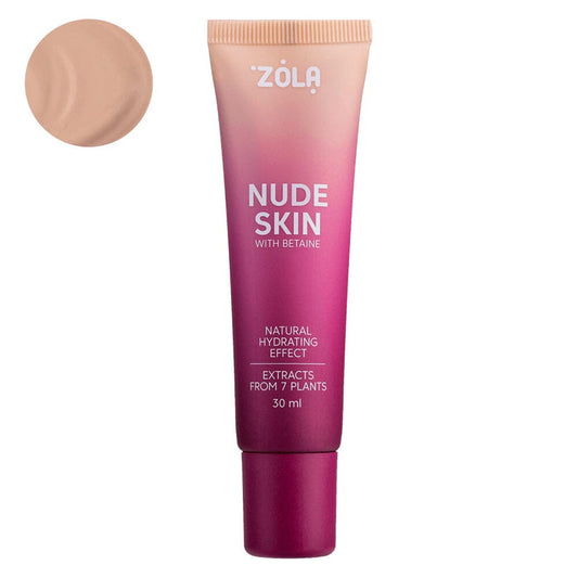 ZOLA Nude Skin Foundation Shade 02 Medium, 30 ml Nude Skin Foundation ZOLA