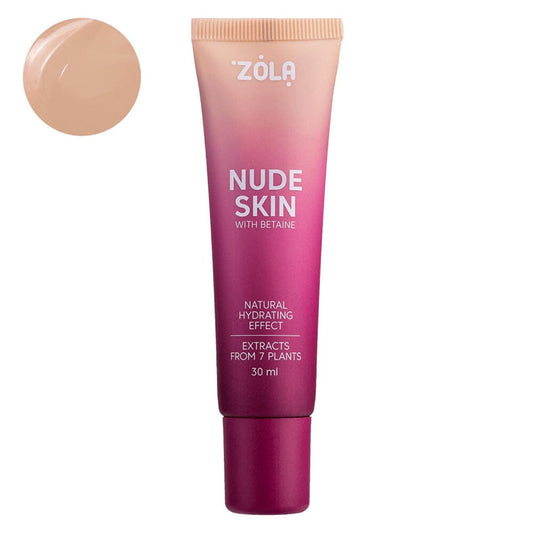 ZOLA Nude Skin Foundation Shade 03 Tan, 30 ml Nude Skin Foundation ZOLA