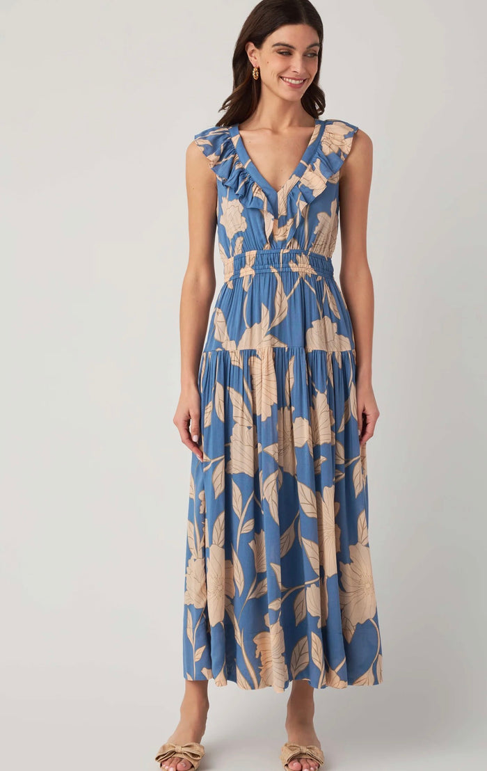 ZSUPPLY MALENE BLOOM FLORAL MAXI DRESS